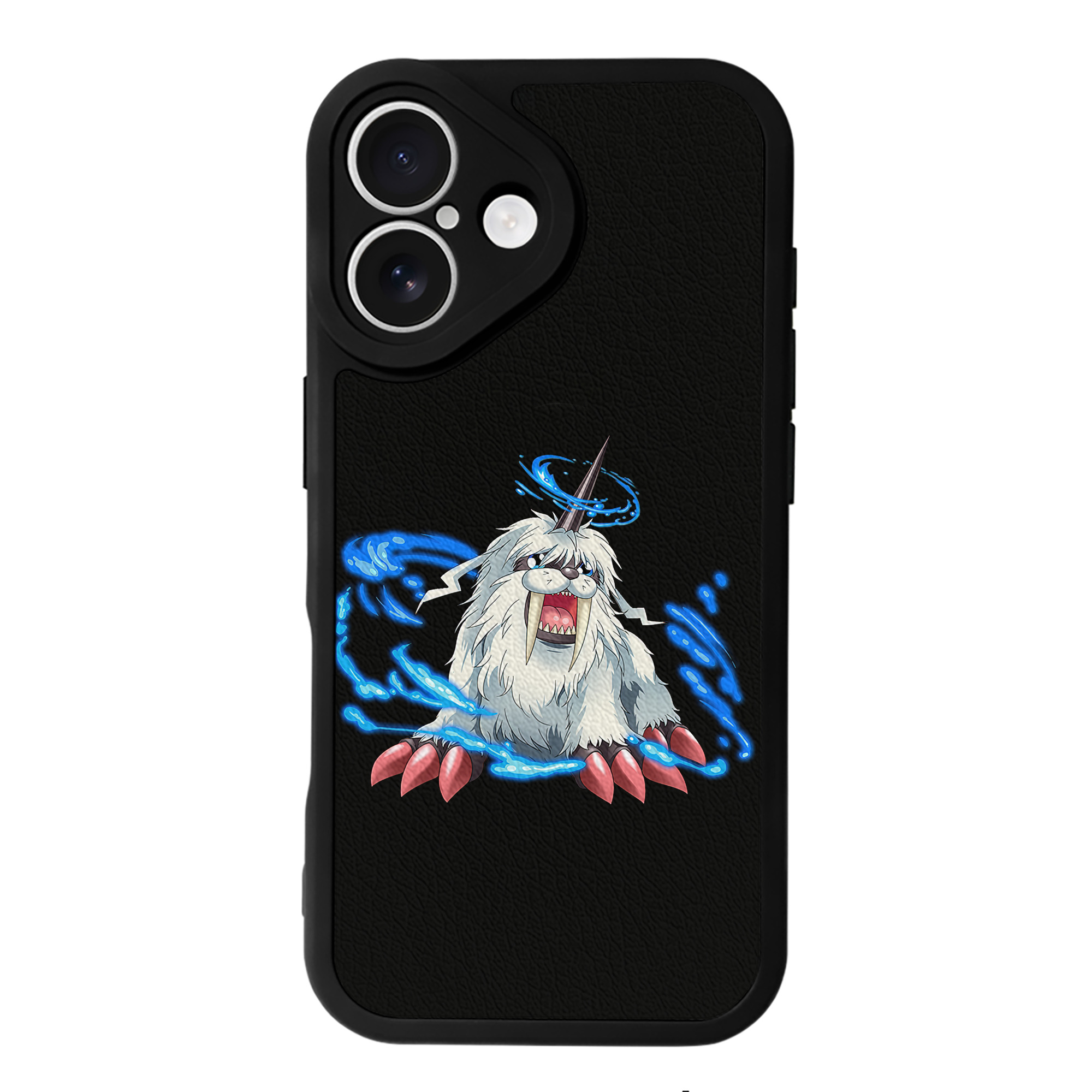 （画像用） Digimon デジタルモンスター/デジモン 【iPhone 16シリーズ対応】シリコンスマホケース（レザー調） 材質：シリコン